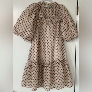 Sea New York Puff Sleeve Mini Dress